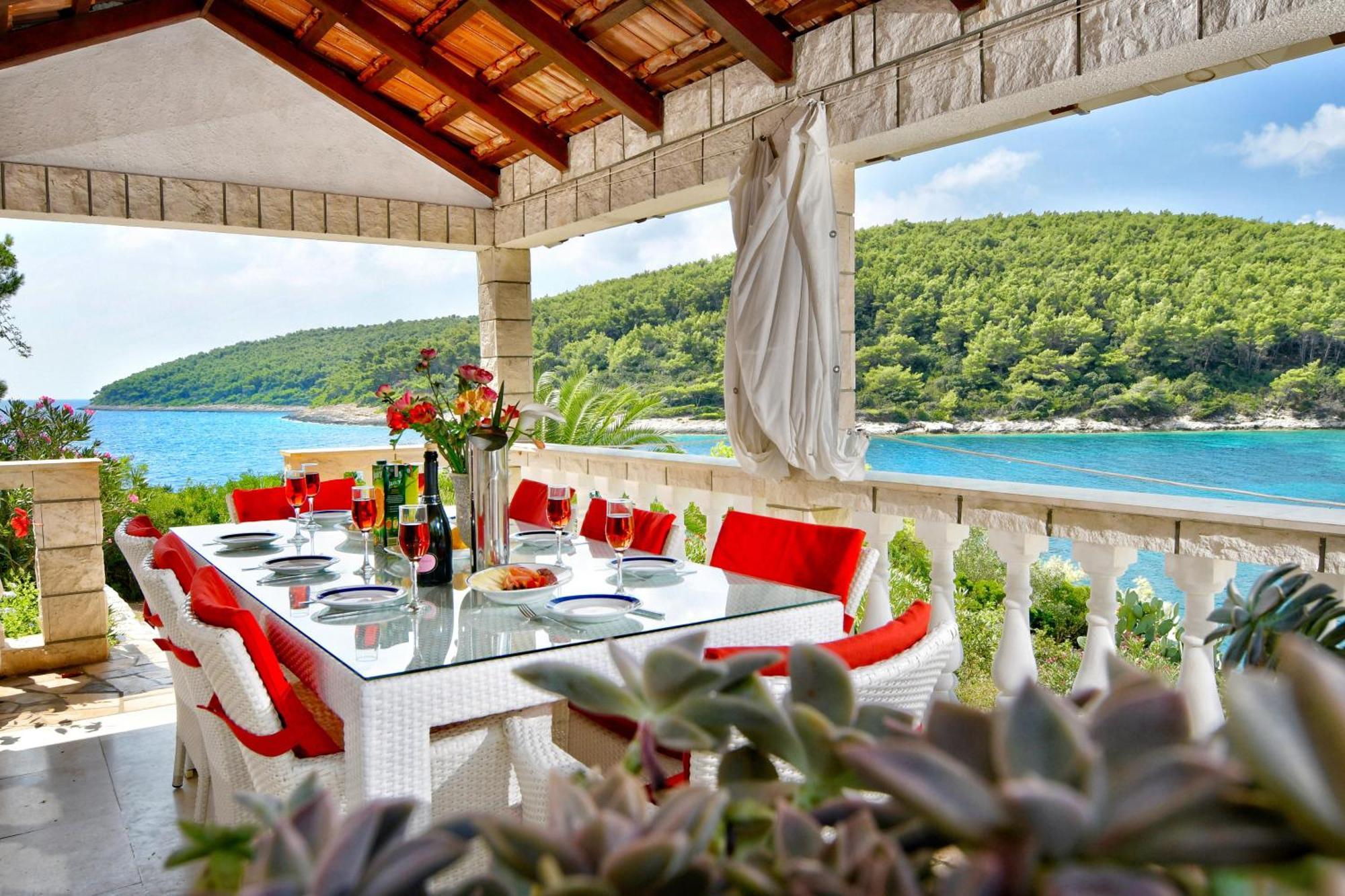 Waterfront Villa With Pool Вела-Лука Екстер'єр фото